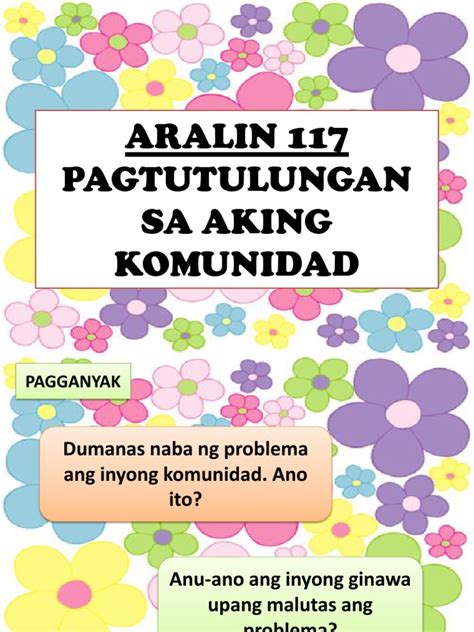 poster pagtutulungan sa komunidad drawing|AP Aralin 8.3.